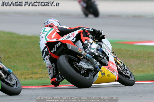 2010-06-26 Misano 1229 Rio - Superbike - Qualifyng Practice - Leon Camier - Aprilia RSV4 Factory